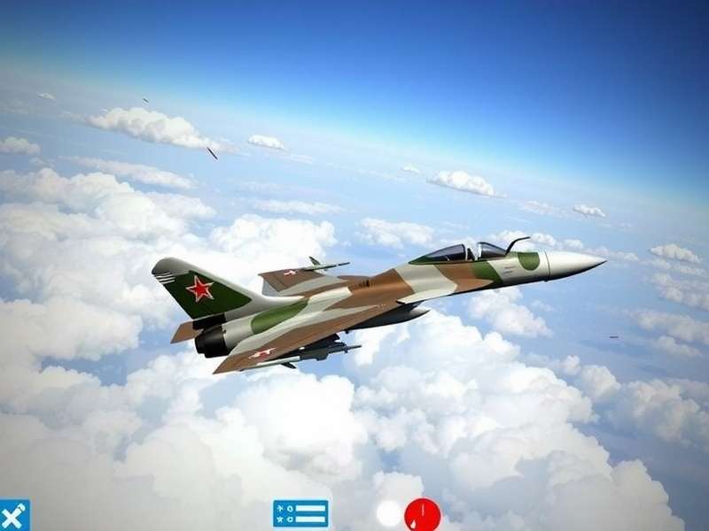 Tamil Nadu Fighter Ace game screenshot showing MiG-29 fighter jet
